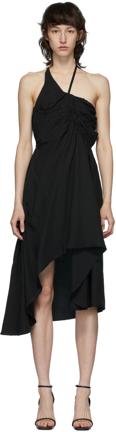 black slip gown