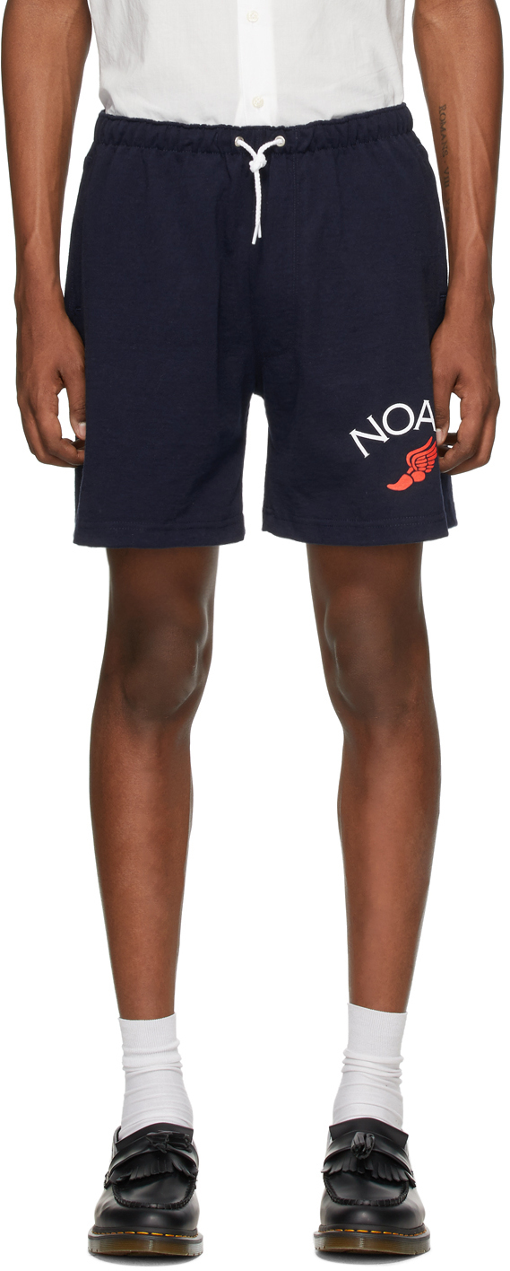 navy jersey shorts