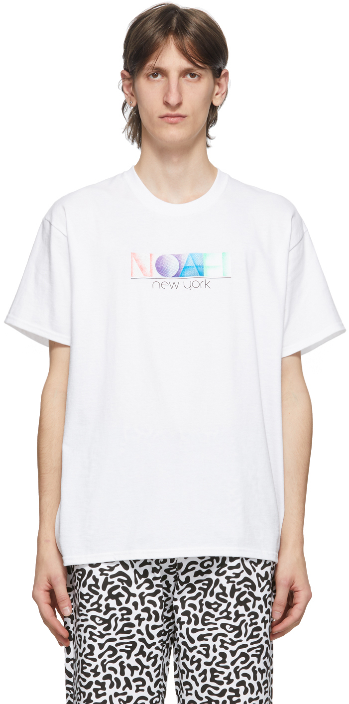 Noah: White Circa New York T-Shirt | SSENSE