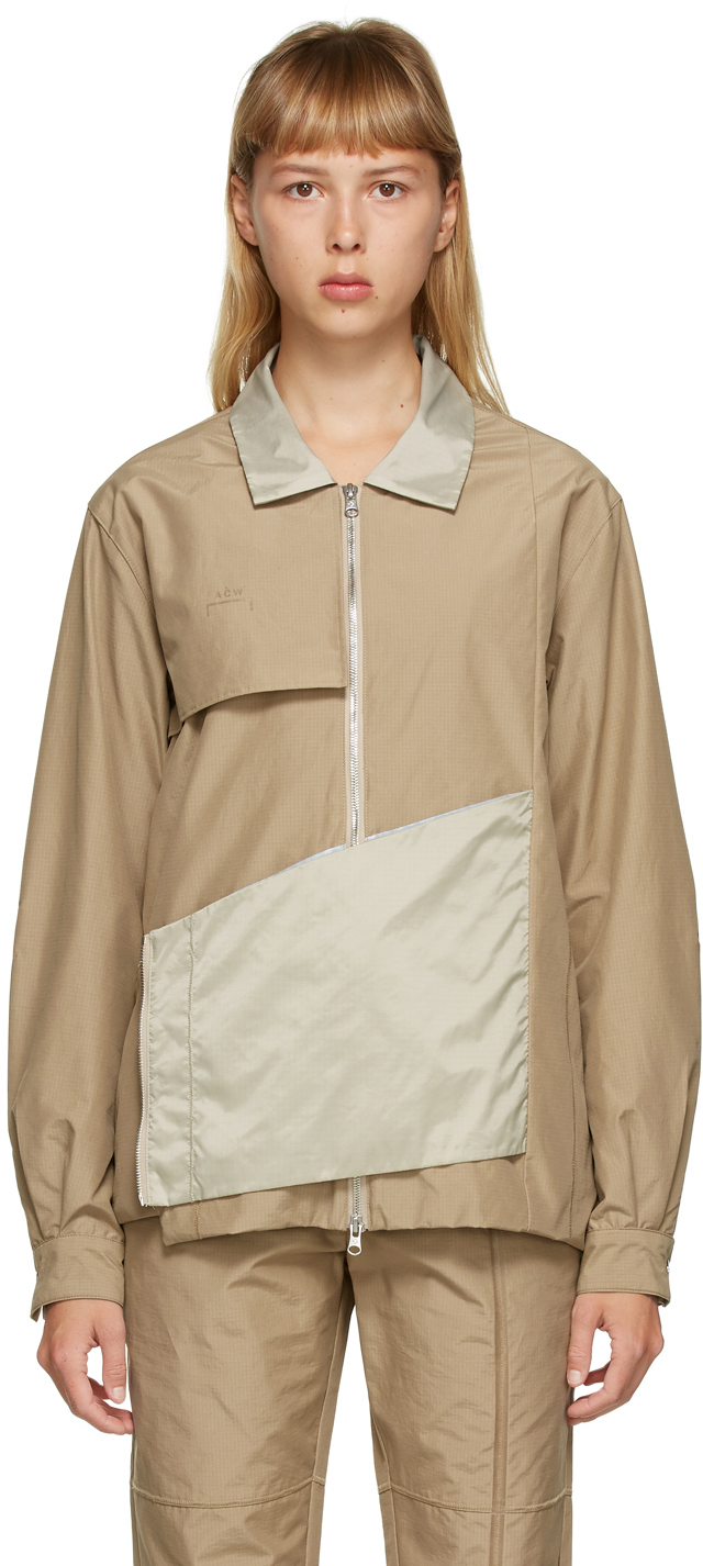 A Cold Wall Tan Converse Edition Coaches Jacket Ssense