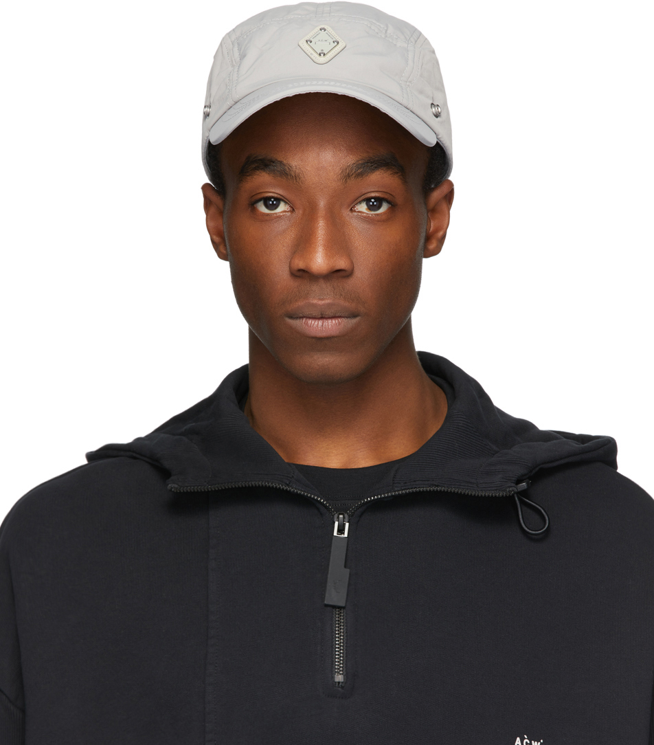 A-COLD-WALL*: Grey Detachable Rhombus Storm Cap | SSENSE