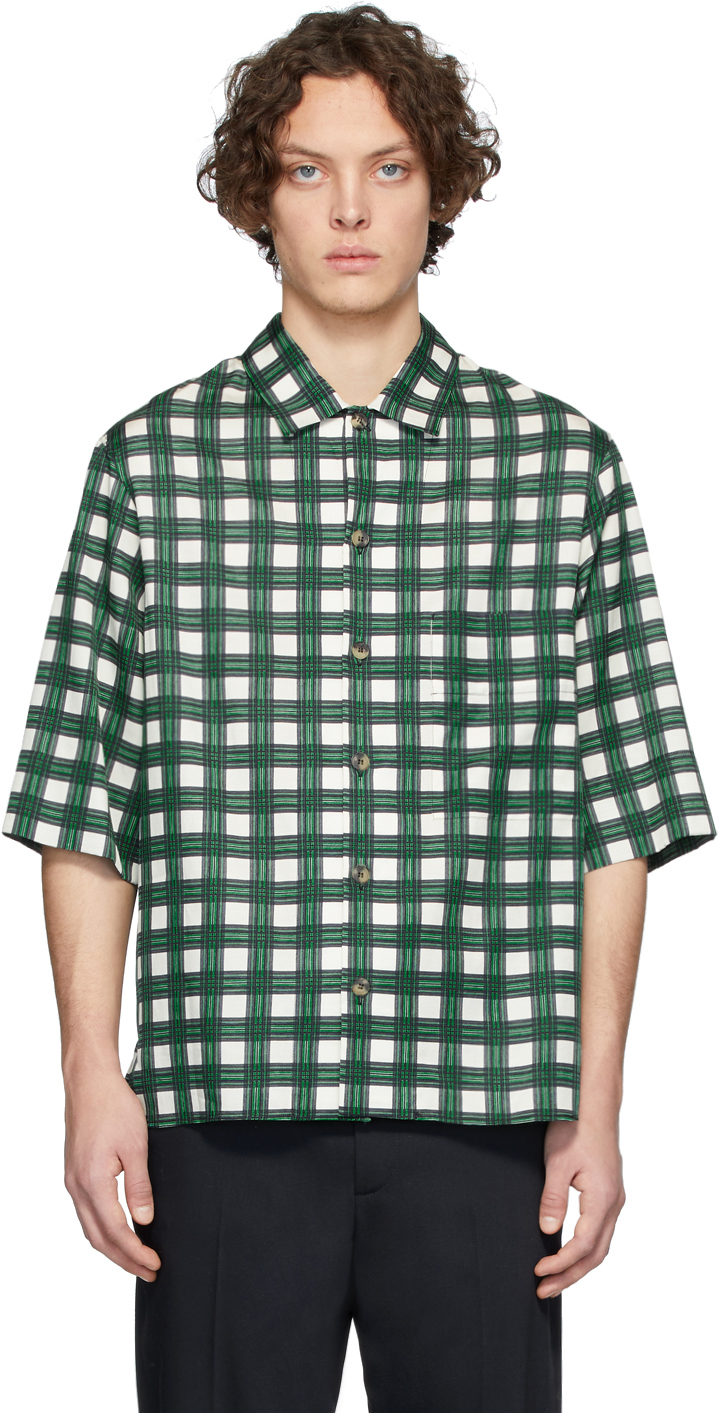 Joseph: Green Isaac Short Sleeve Shirt | SSENSE