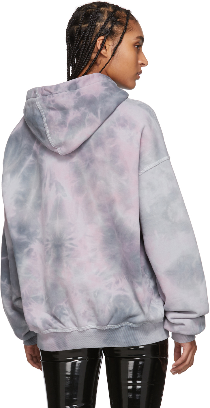 tie dye grey hoodie