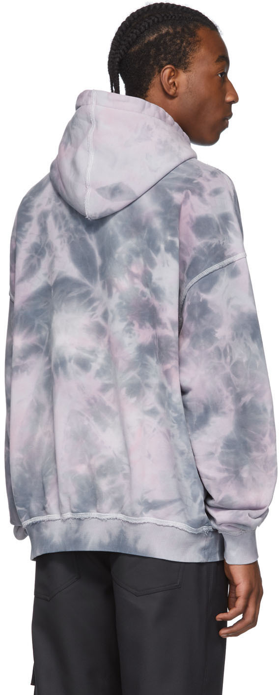 tie dye grey hoodie