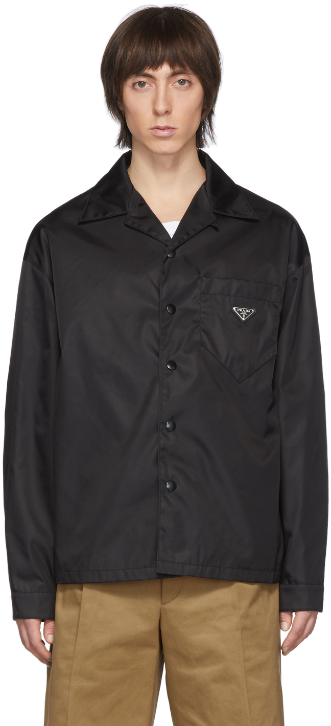 Prada: Black Coaches Jacket 