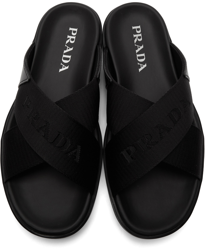 prada black sandals