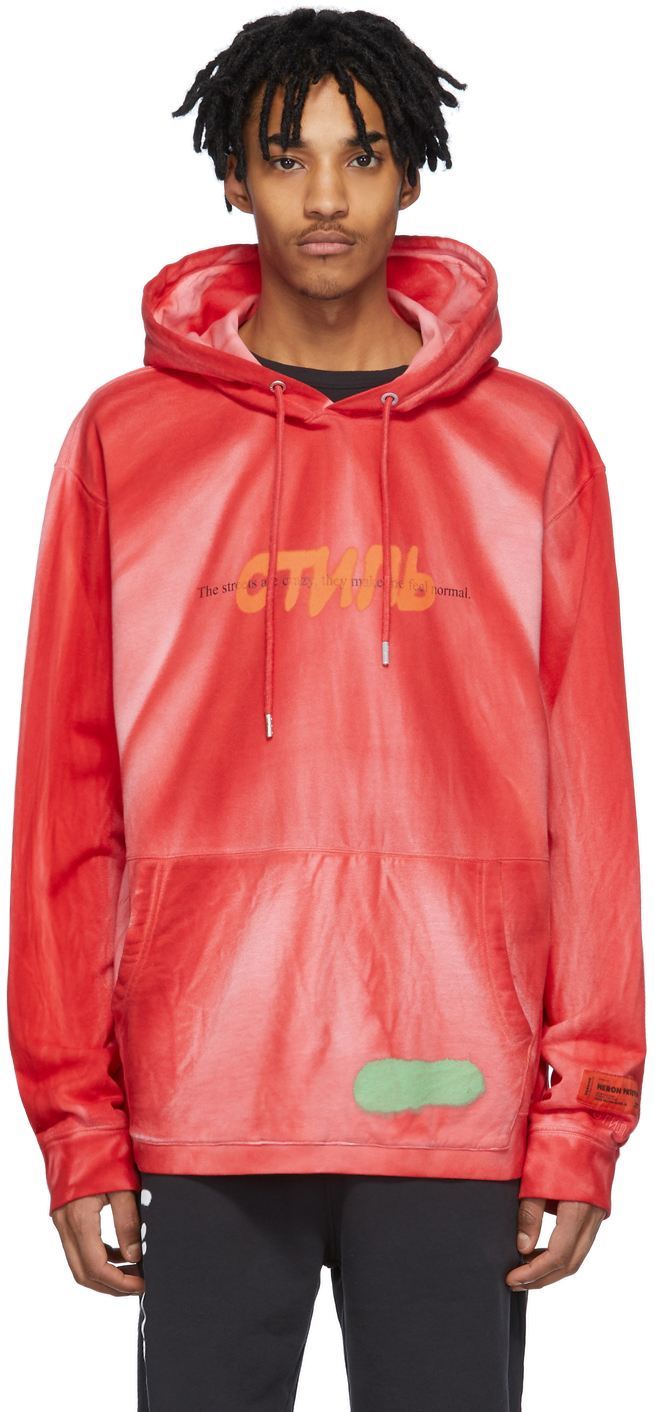 red tie dye hoodie