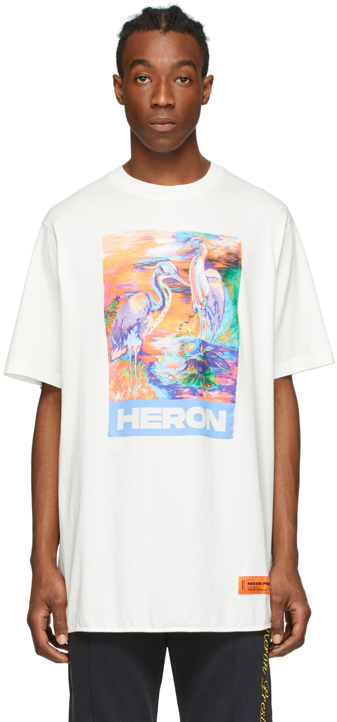 Heron in Hat Unisex Henley Baseball Shirt