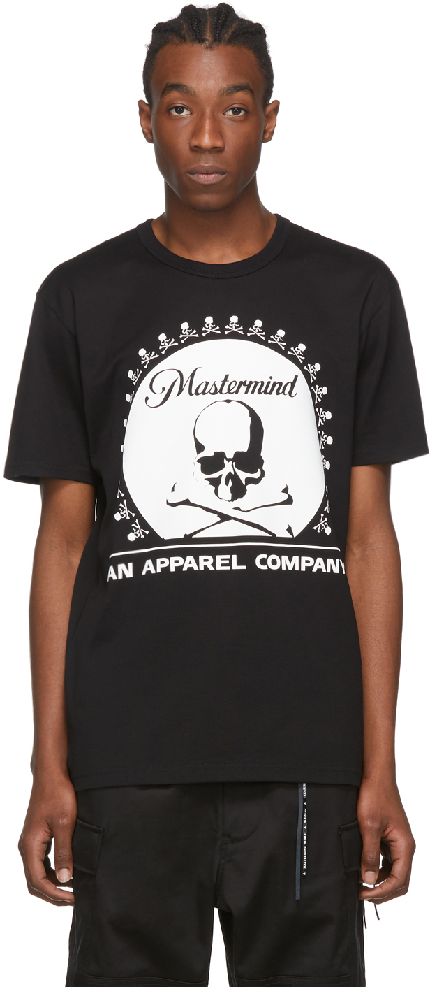 mastermind WORLD: Black Movie T-Shirt | SSENSE