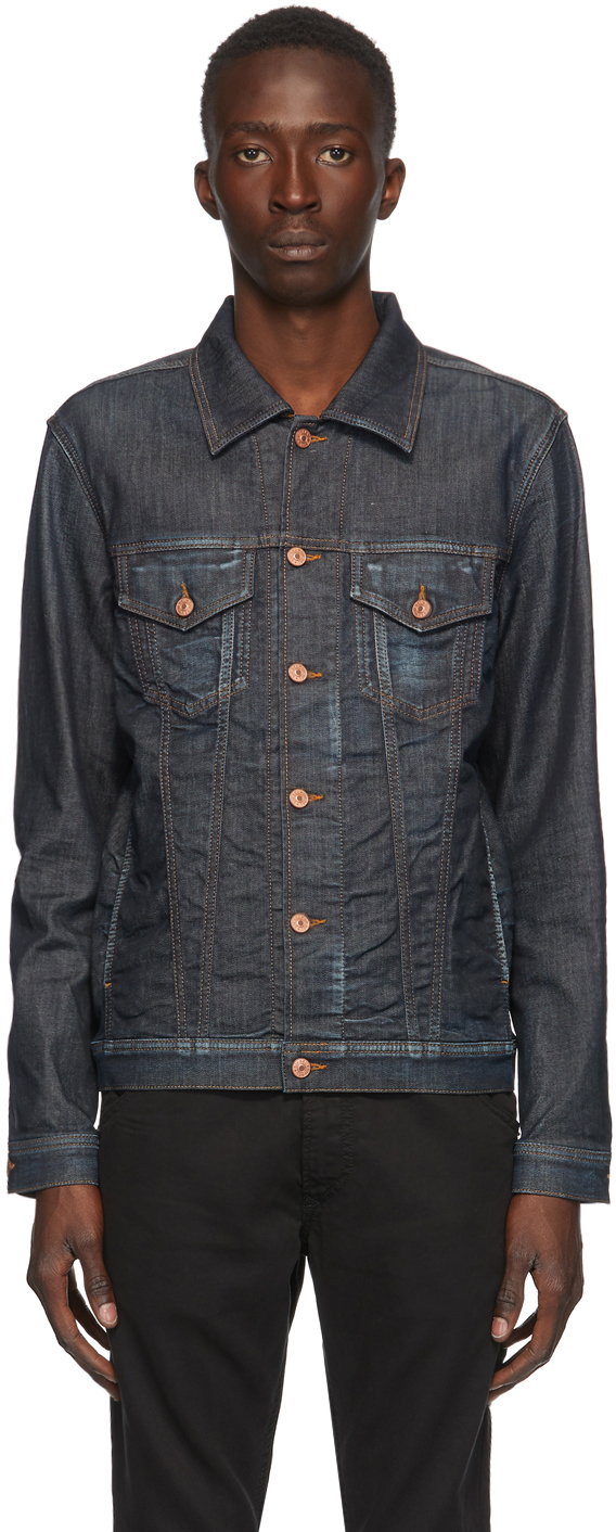 Diesel: Indigo Denim Jacket | SSENSE