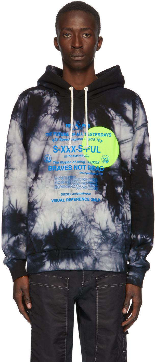 diesel tie dye hoodie