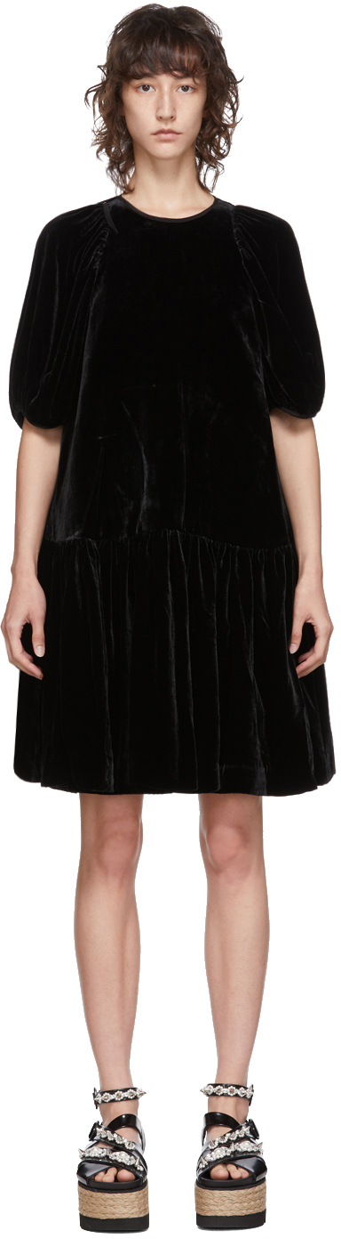 Opmærksom Geografi Shinkan Black Velvet Alexa Dress by Cecilie Bahnsen on Sale