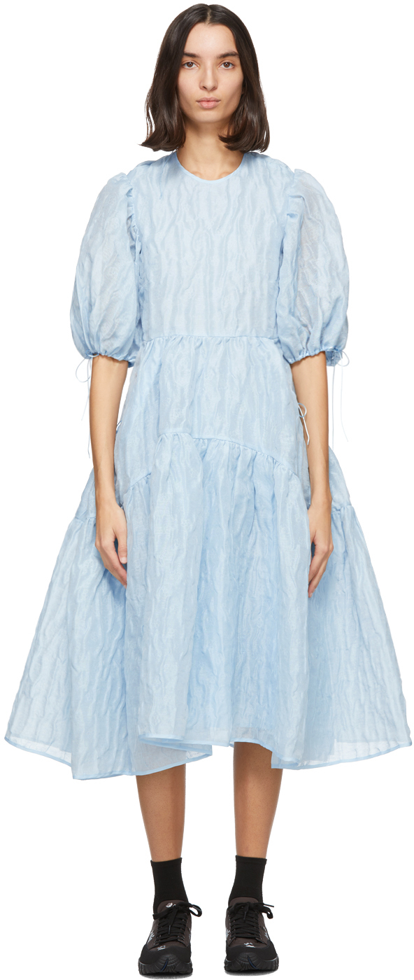 Cecilie Bahnsen: Blue Libby Dress | SSENSE