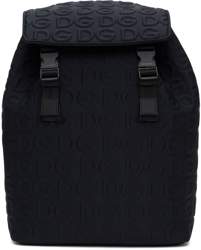 black neoprene backpack