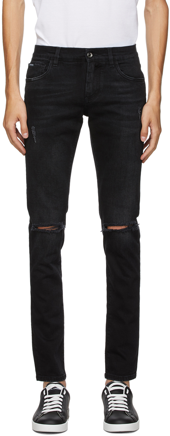 Dolce & Gabbana: Black Slim Jeans | SSENSE