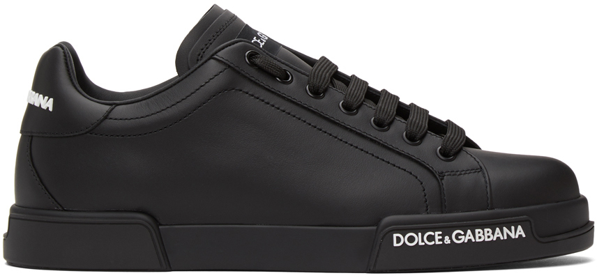 Dolce & Gabbana: Black Low-Top Sneakers | SSENSE