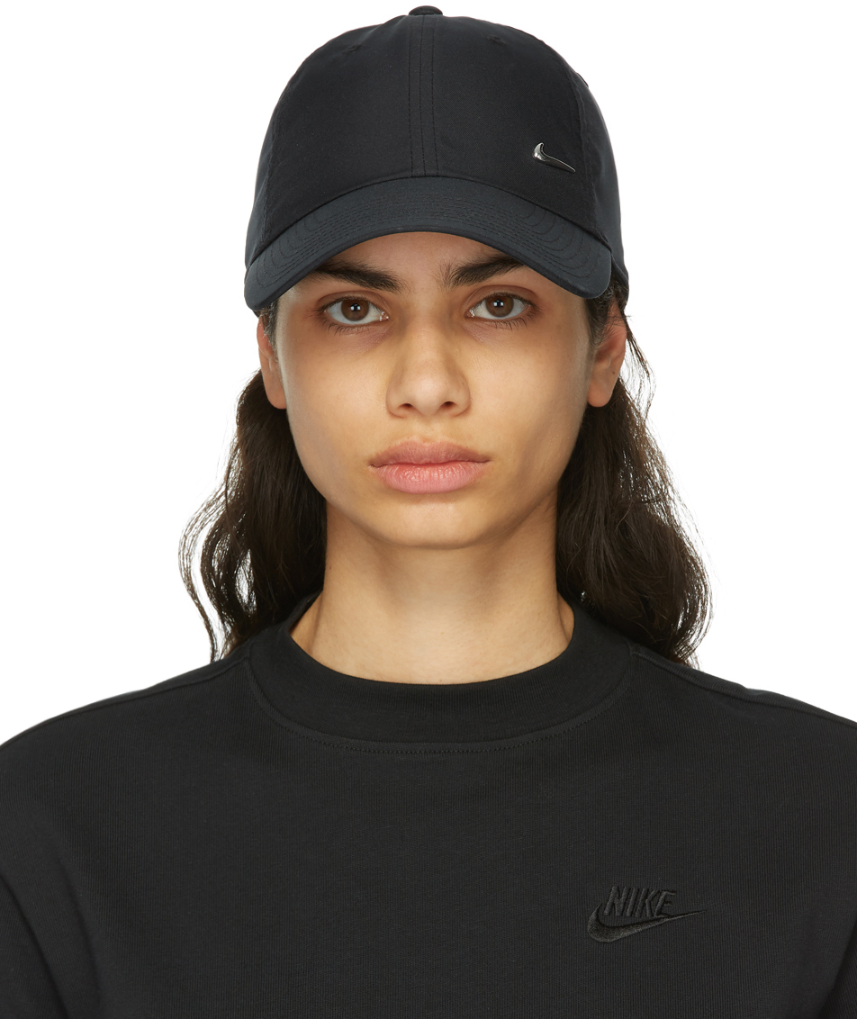 Nike: Black Sportswear Heritage 86 Cap | SSENSE