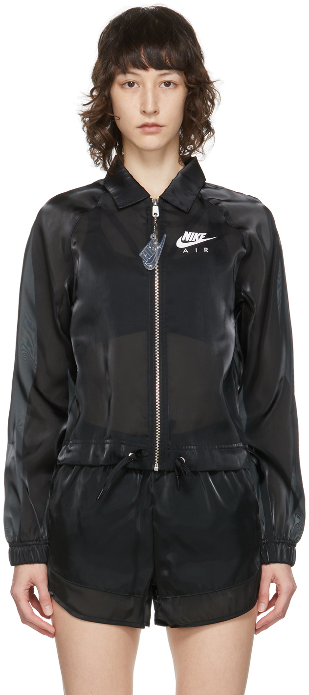 Nike: Black Sportswear Air Sheen Jacket 