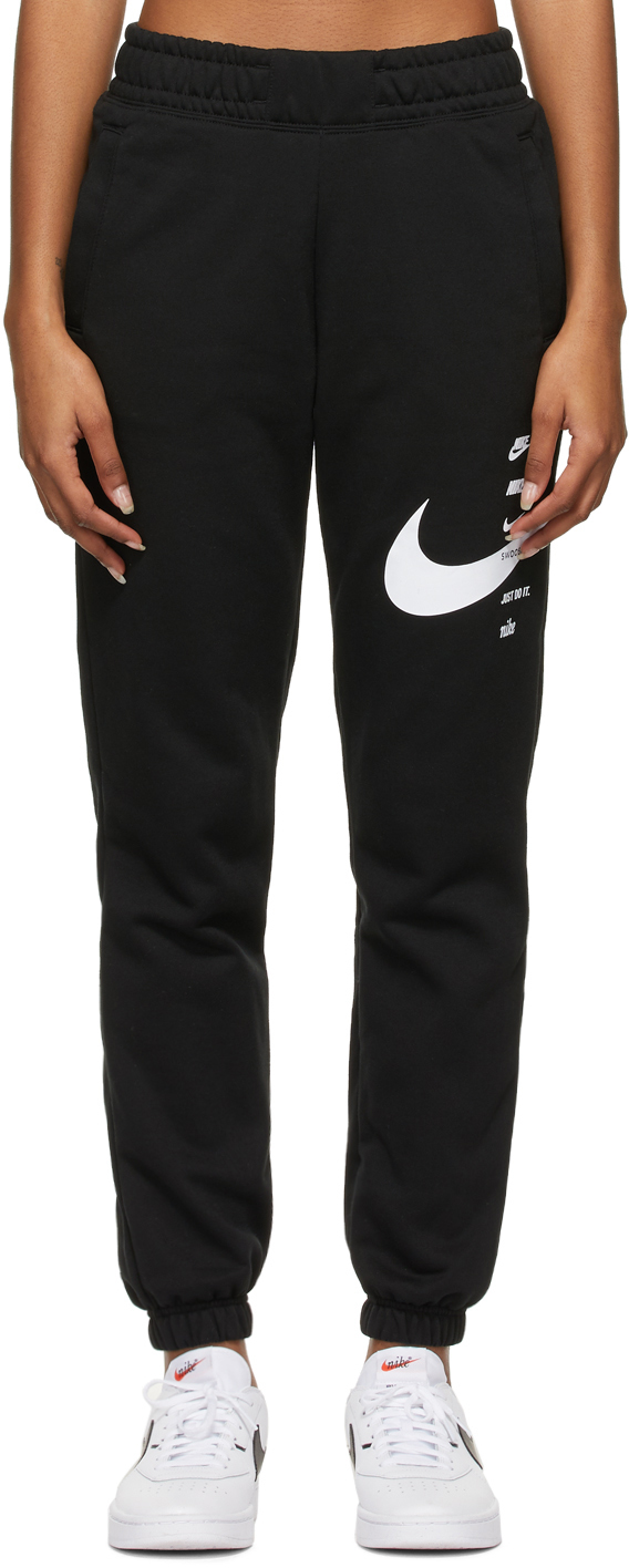 Nike Black Sportswear Swoosh Lounge Pants