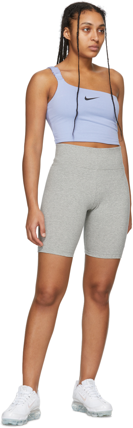 gray nike biker shorts