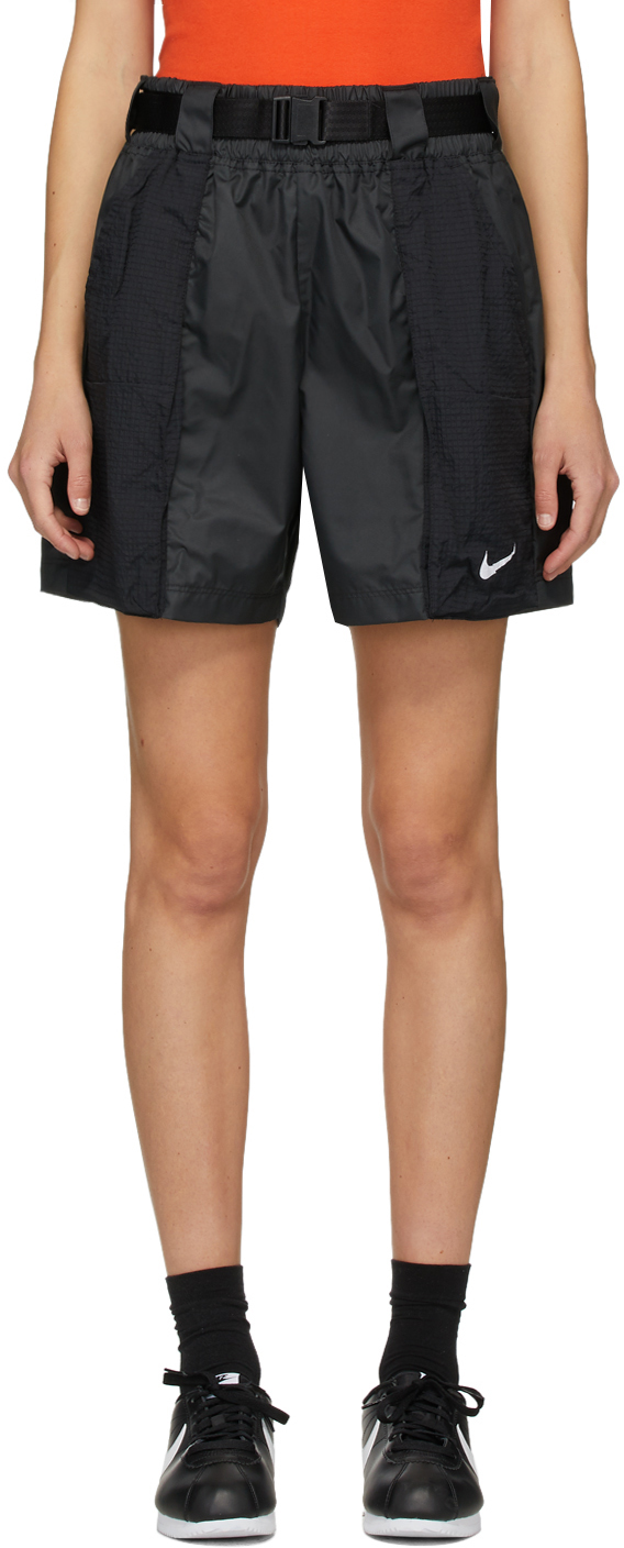 Nike Black Woven Swoosh Shorts