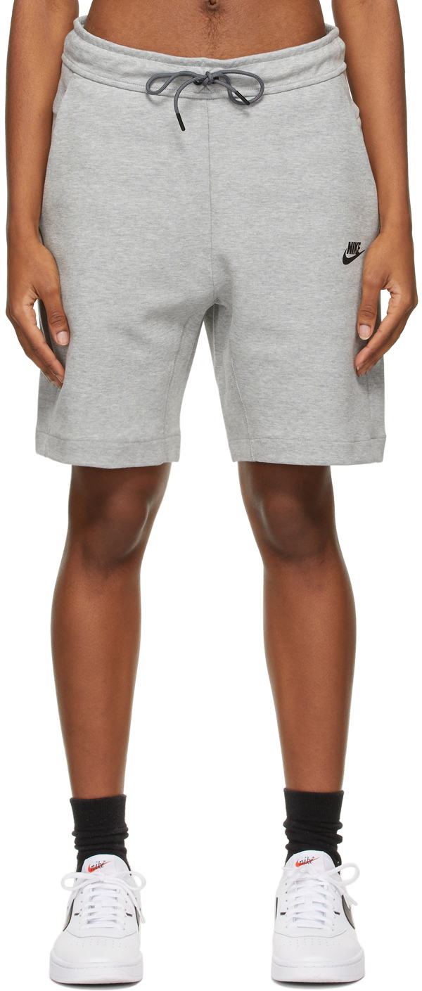 nike tech shorts grey