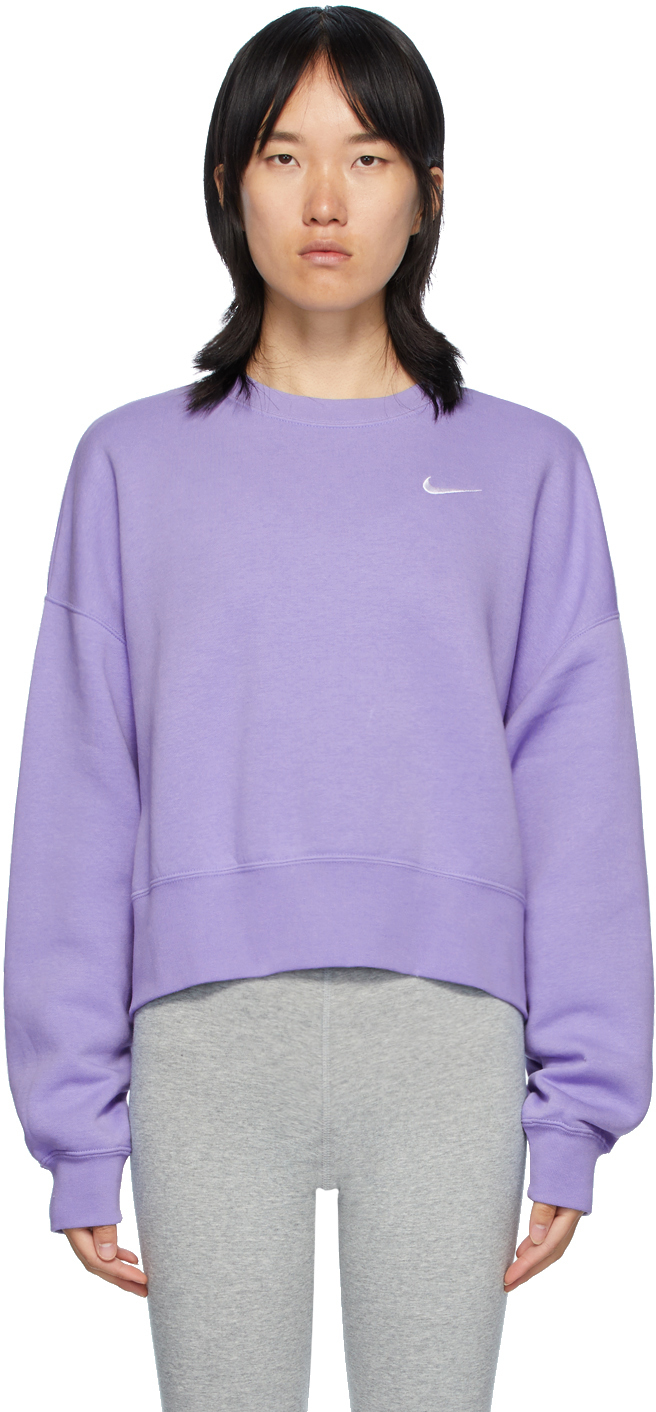 purple nike fleece hoodie