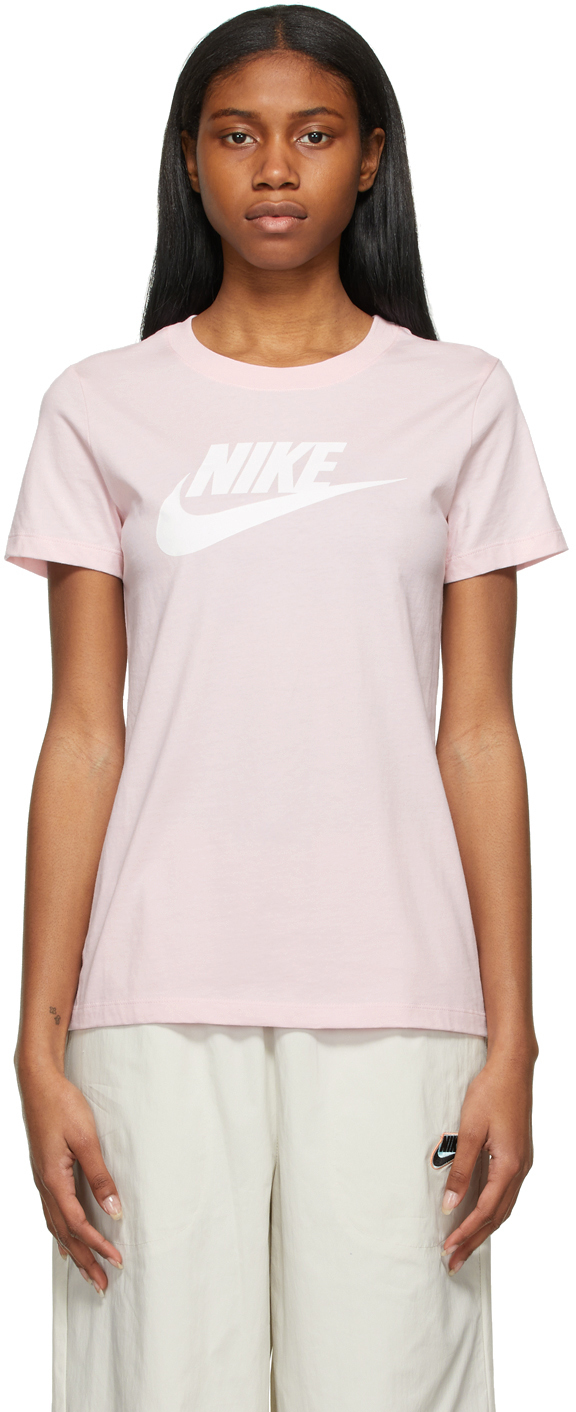 Nike Pink Essential Icon Futura T Shirt 202011F110152
