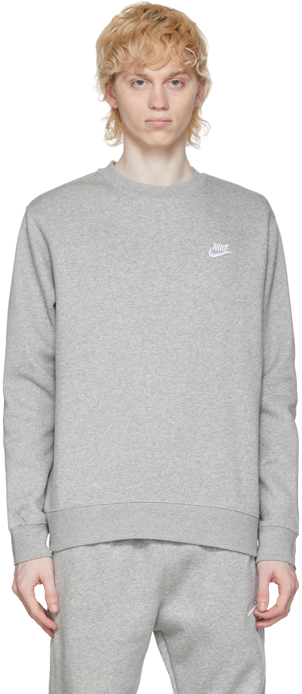 nike grey club sweatshirt