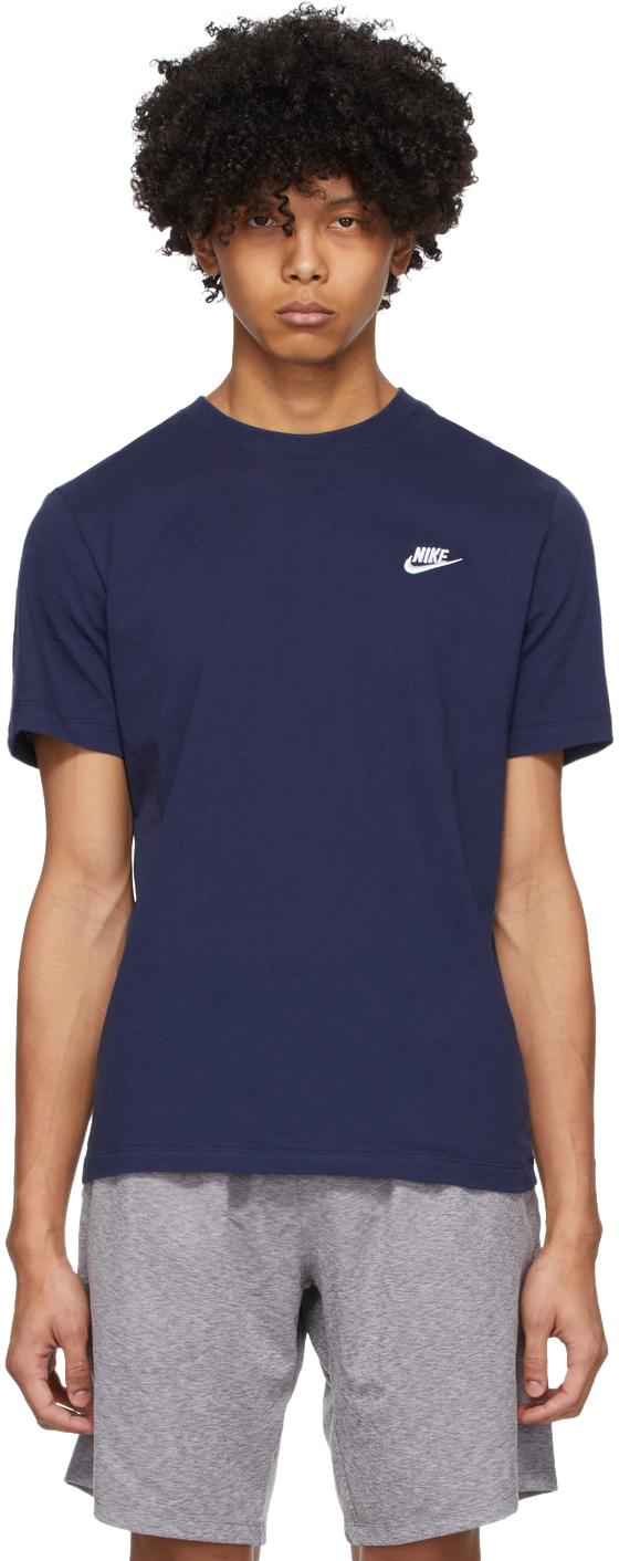 Nike Navy Club T Shirt 202011M213029