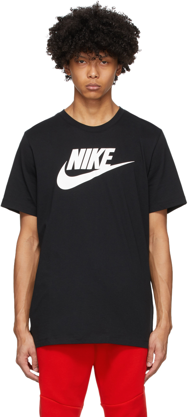 Nike Black Icon Futura T Shirt 202011M213034