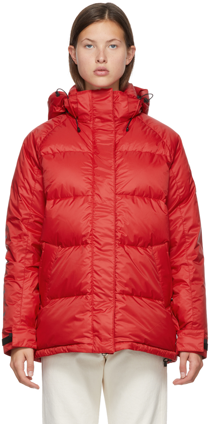Canada Goose: Red Down Approach Jacket | SSENSE