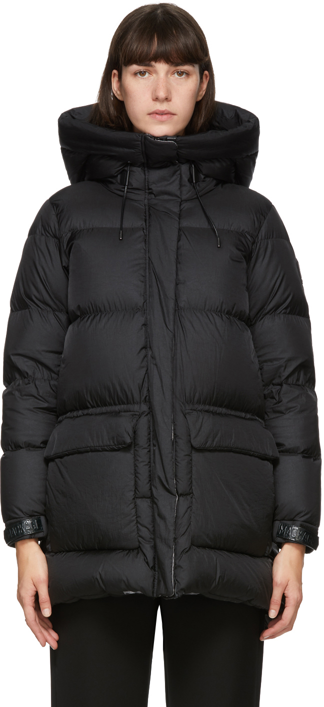Mackage: Black Down Foil Shield Maisie Coat | SSENSE