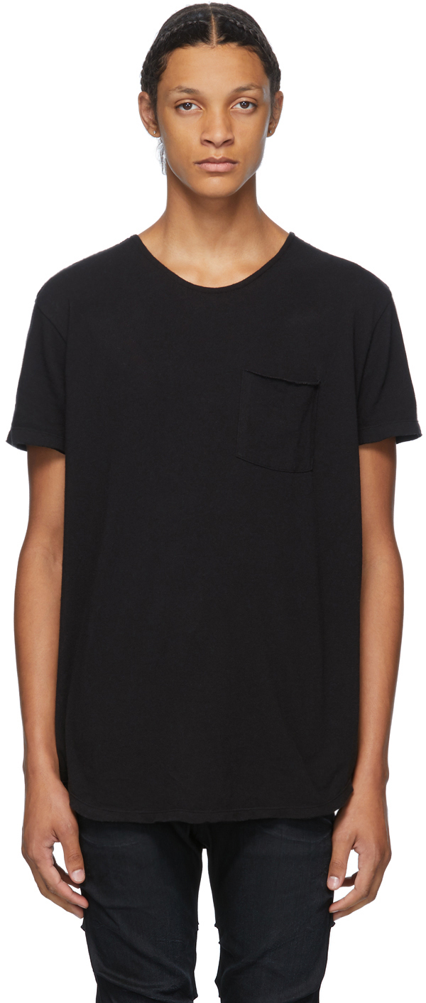 R13: Black Pocket T-Shirt | SSENSE