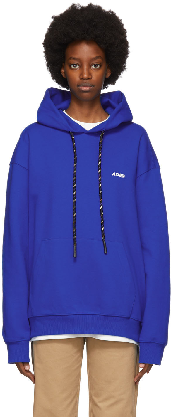 ader error blue hoodie