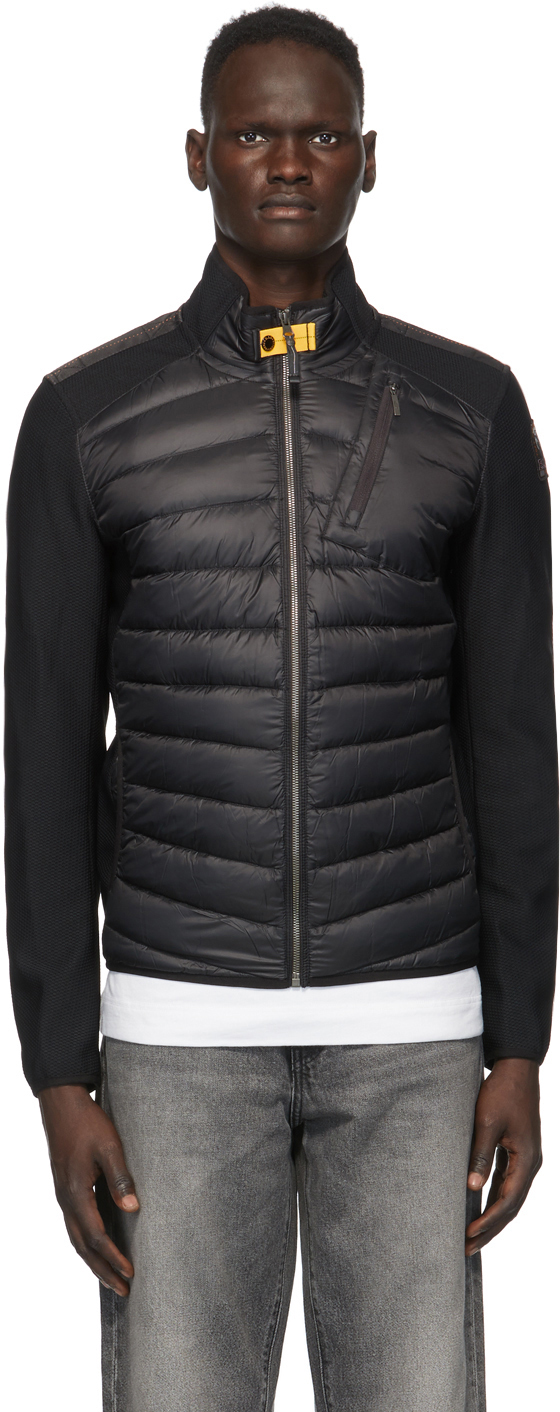 Parajumpers: Black Down Jayden Hybrid Jacket | SSENSE