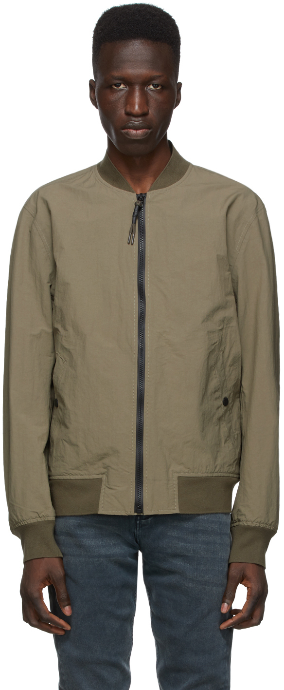 rag & bone: Khaki Precision Bomber Jacket | SSENSE