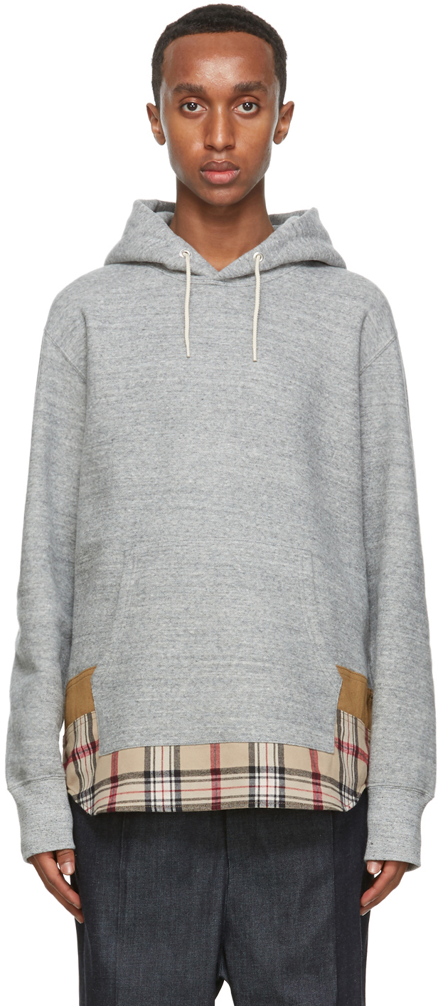grey wool hoodie