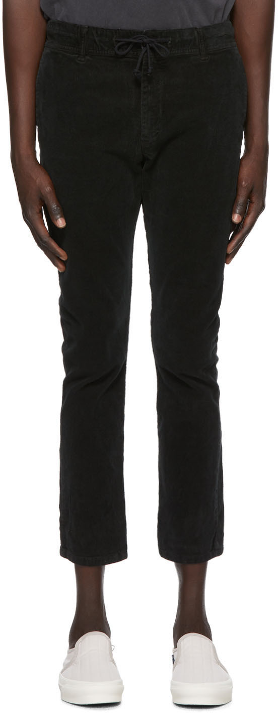 Remi Relief: Black Corduroy Trousers | SSENSE