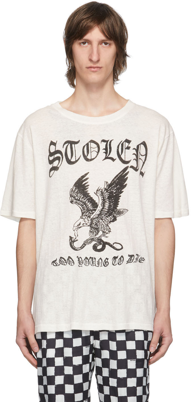 Stolen Girlfriends Club: White Eagle T-Shirt | SSENSE