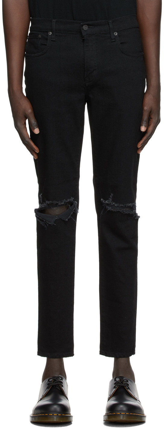 Moussy Vintage: Black MVM Birds Skinny Jeans | SSENSE