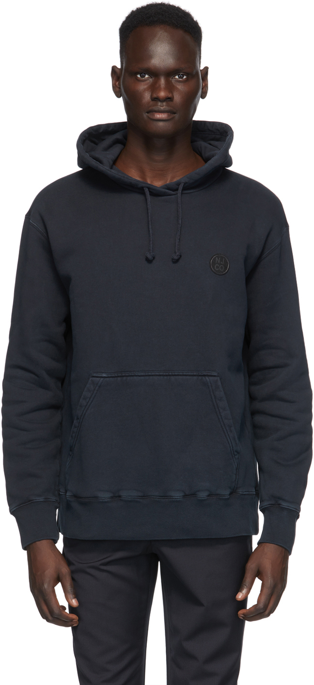 navy hoodie black jeans