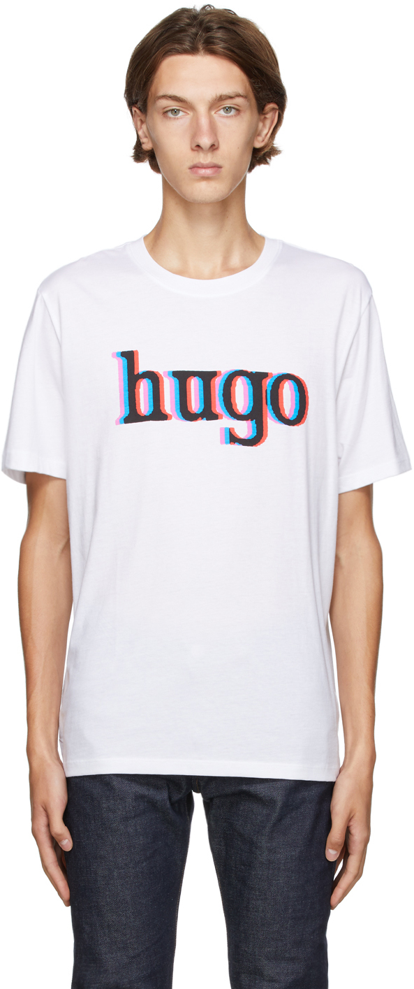 hugo white t shirt