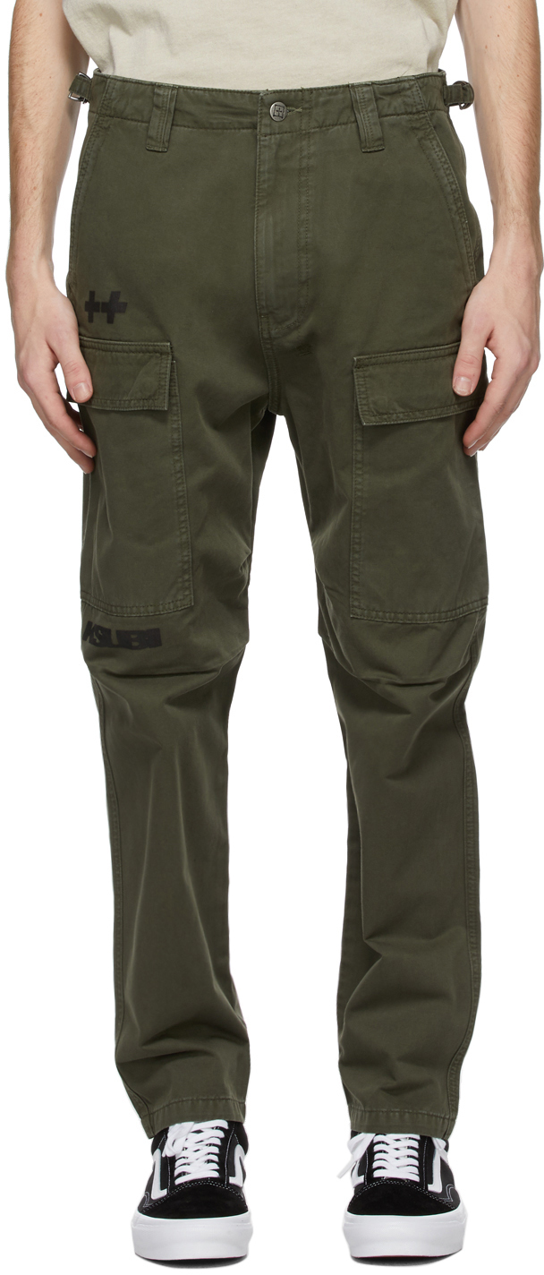 Ksubi: Green Korrupted Cargo Pants | SSENSE