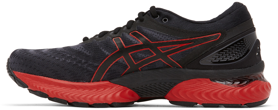 asics gel nimbus 22 red black