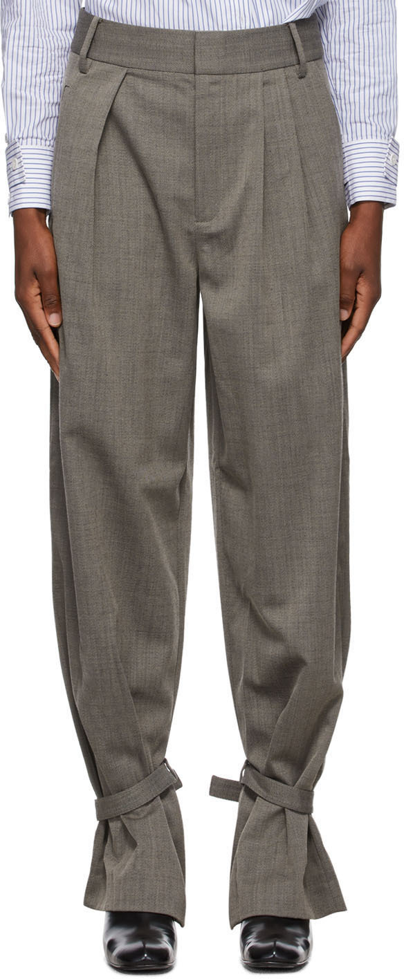 Brown Wool Stella Suiting Trousers