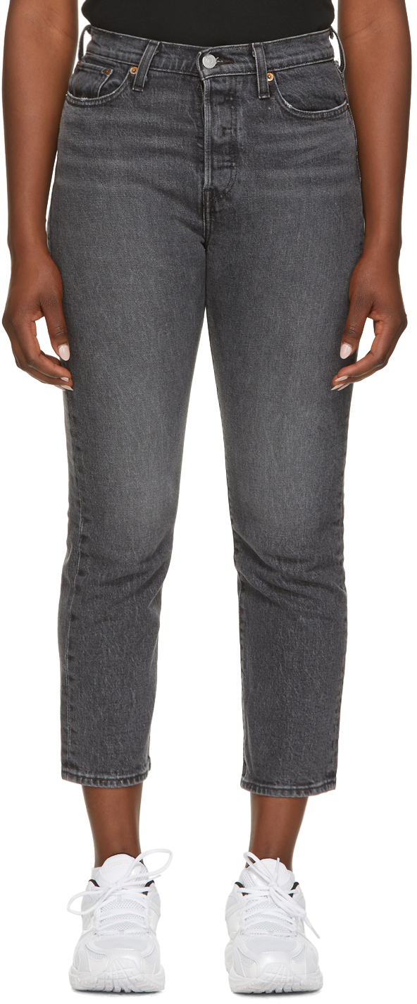 Levi's: Black Wedgie Straight Jeans | SSENSE
