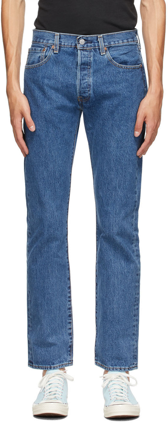 Levi's: Blue 501 Original Fit Jeans | SSENSE