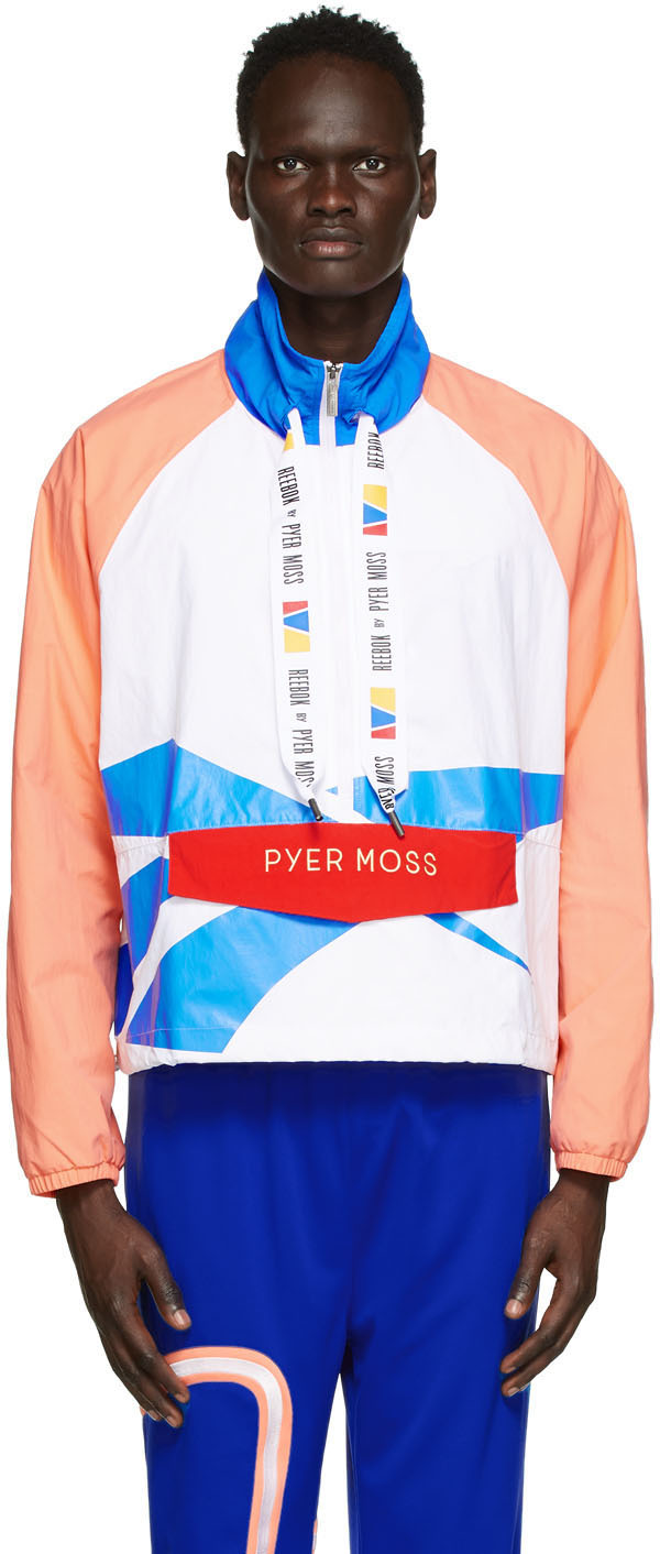Reebok by Pyer Moss: White Windbreaker Jacket | SSENSE Canada