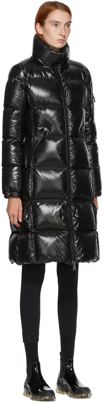 moncler black shiny jacket